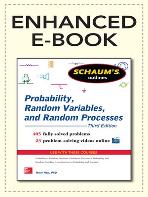 cover image of Schaum's Outline of Probability, Random Variables, and Random Processes, 3/E